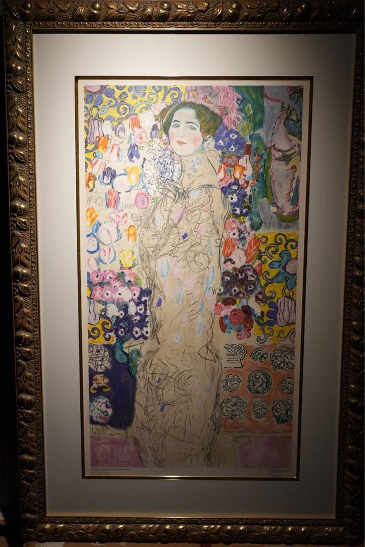 クリムト【リアムンクの肖像III】lithograph直筆サイン