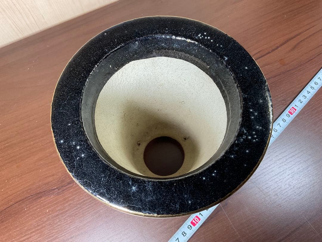 「時代物蘭鉢」　山水図盆栽植木鉢