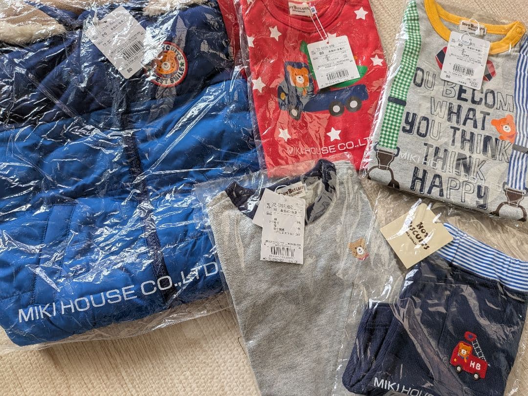 新品未使用　ミキハウス　ホットビスケッツ　まとめ　 80サイズ