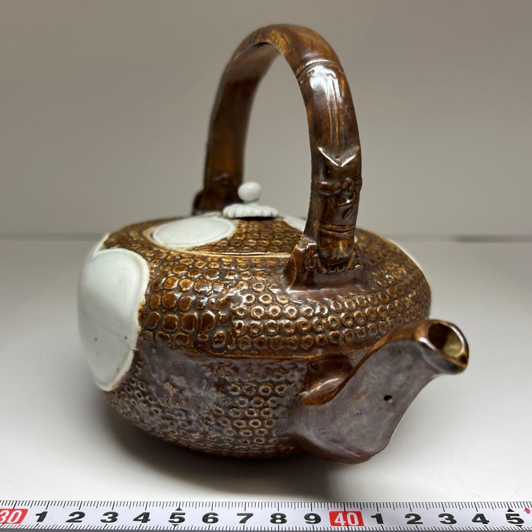 江戸時代　平戸焼　茶注　幅約18.5㎝ 東Y7-1104④トヒチサ