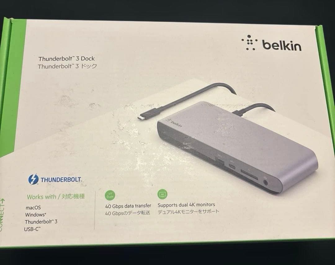 分配器・切替器 Belkin Thunderbolt 3 Dock