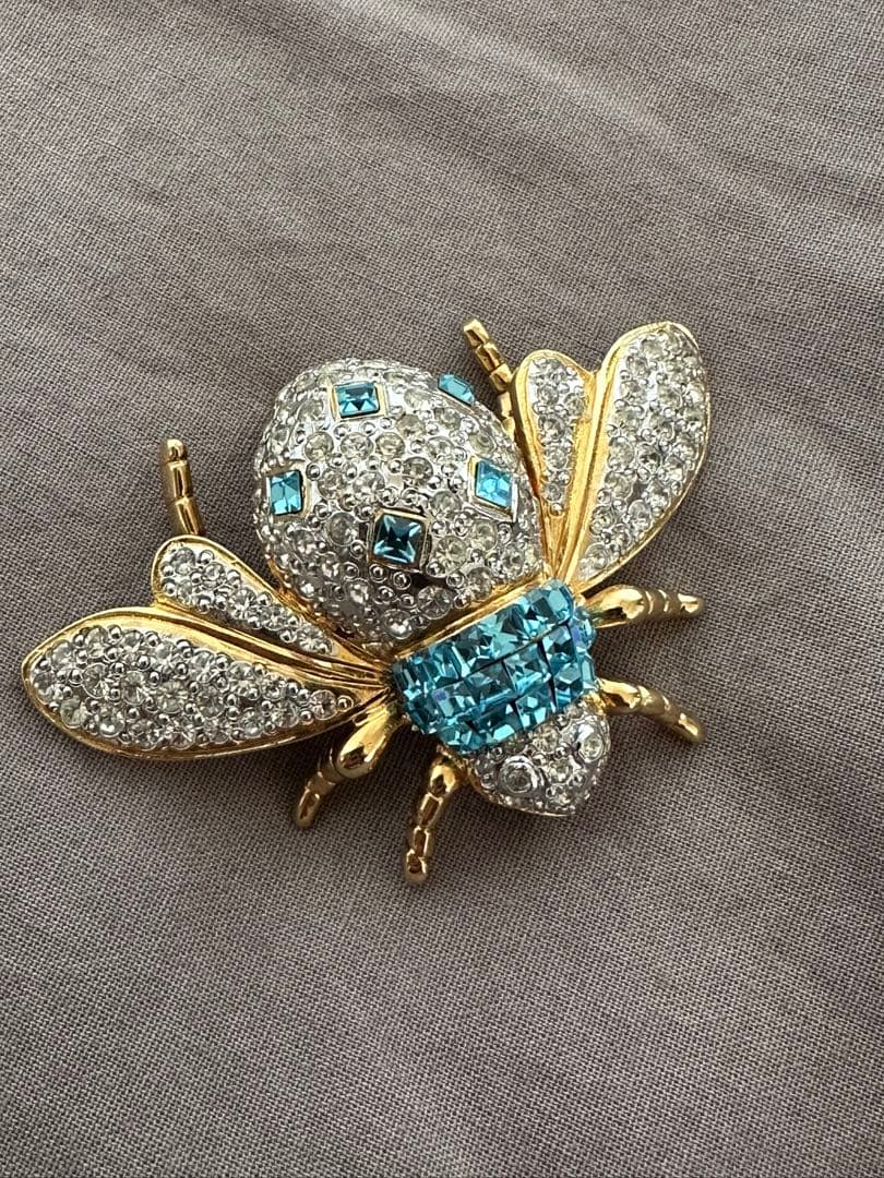 VOGUE BIJOUX 蜂モチーフ ブローチ 希少ヴィンテージ