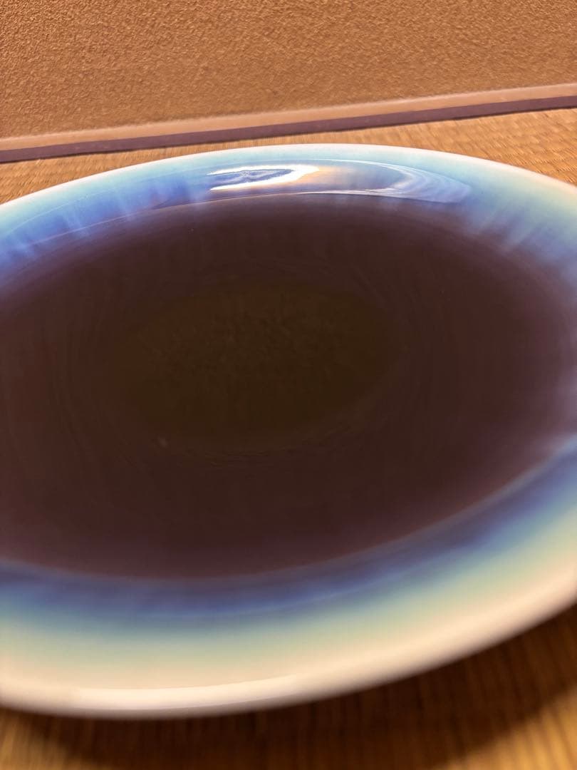 人間国宝　三代徳田八十吉　彩釉　器　九谷焼　皿　徳田八十吉