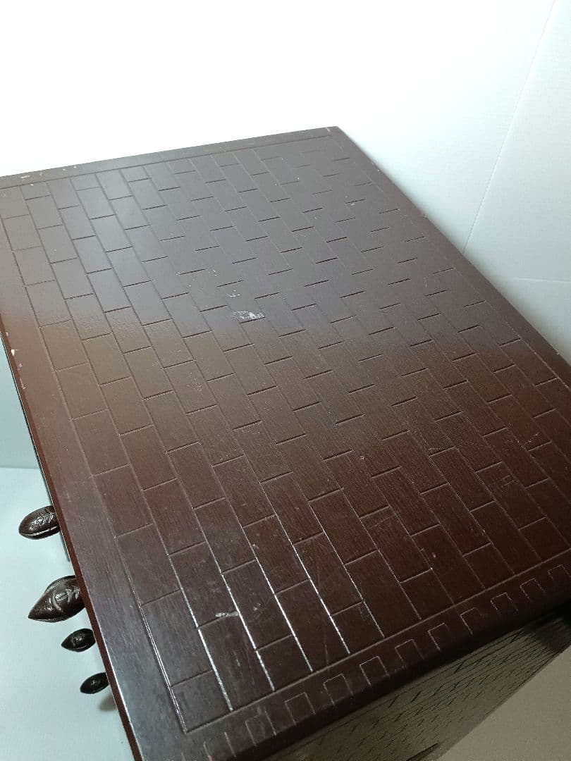 鎌倉彫り 椿 ツバキ ミニ箪笥　5段式　引き箪笥　ミニタンス　和箪笥　木製