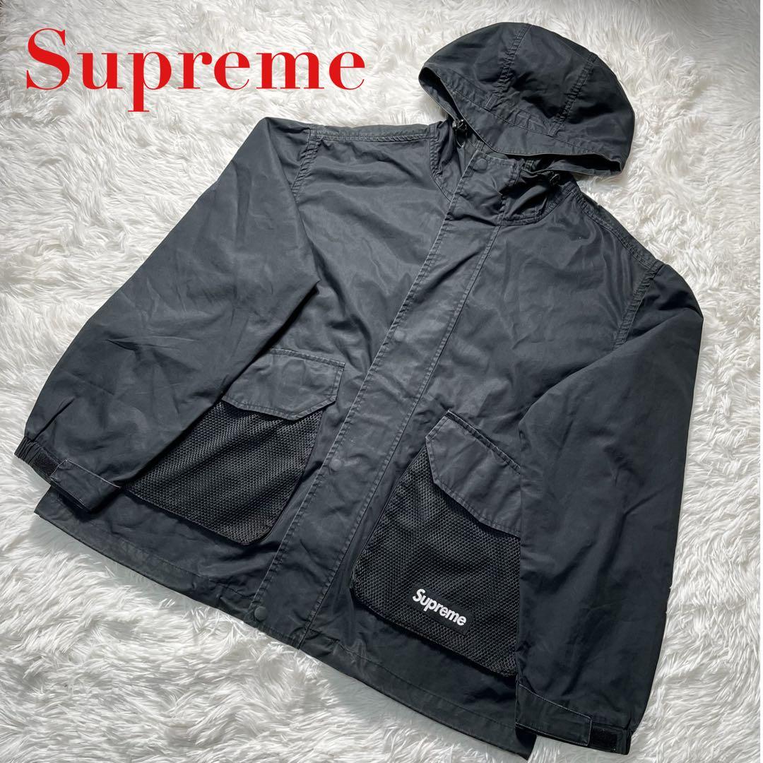 シュプリーム　マウンテンパーカー　ジャケット　ブラック　フード　Lサイズ　189