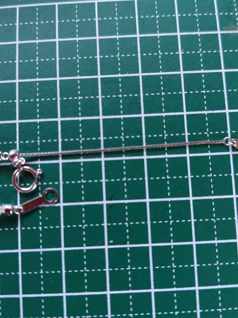 K18WG スライド式アジャスター付き アコヤ真珠ベビーパールネックレス