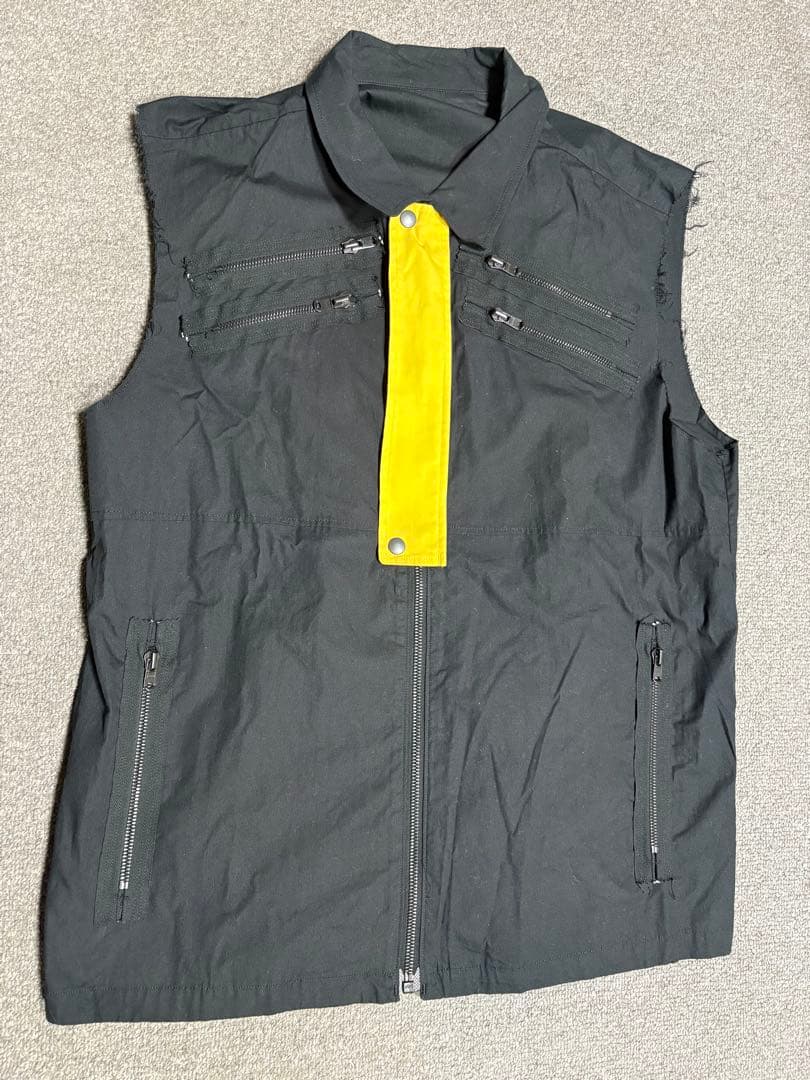 NUMBER (N)INE 04SS ドリーム期 袖切りっぱなしジップベスト