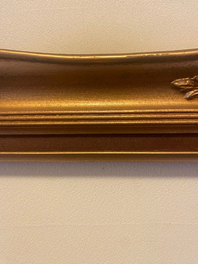 697 木製フレーム　アンティーク額縁　ゴールドフレーム 金フレーム　木製