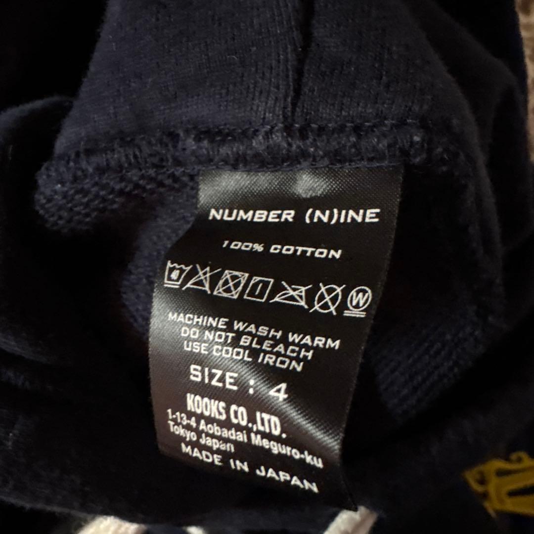 NUMBER (N)INE ブラックパーカー