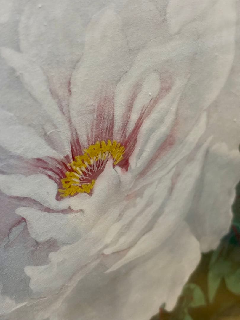 #宮下柚葵「牡丹」 絵画 額装作品 直筆サイン入り