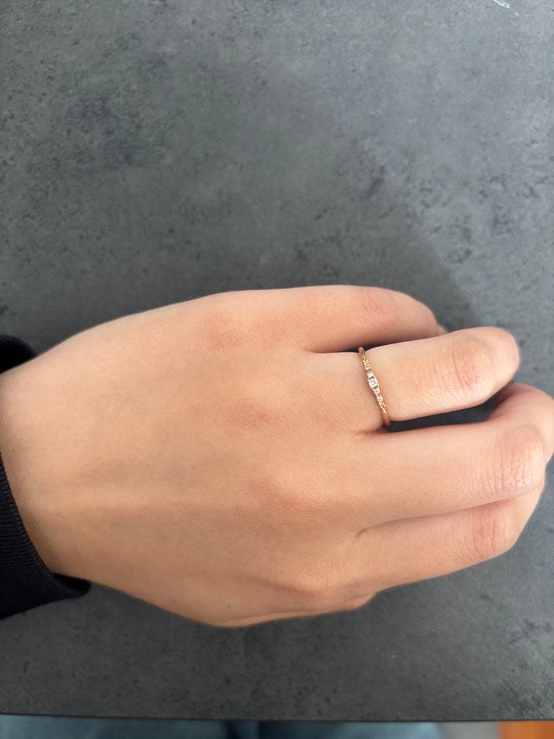 《31日まで限定価格》agete K10ダイヤモンドリング