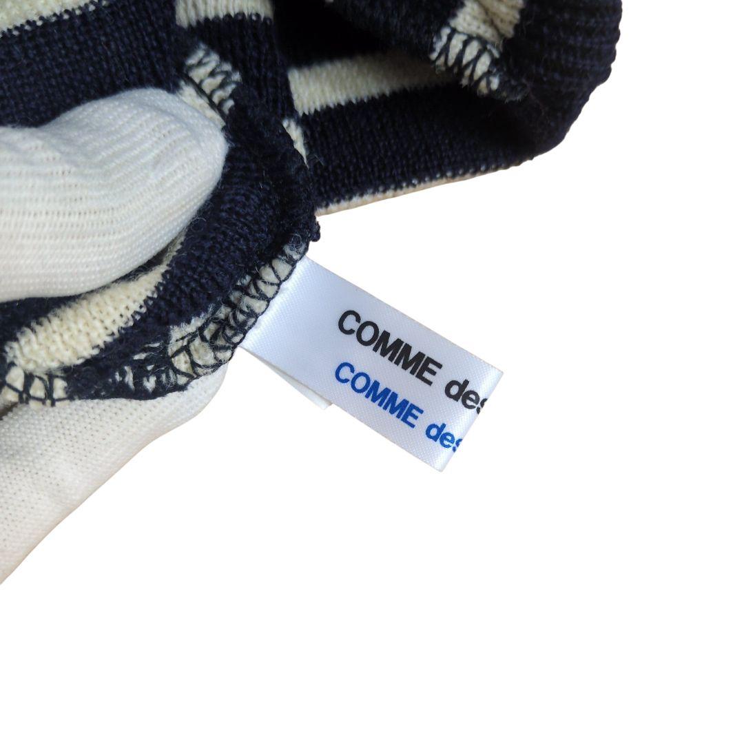 【美品】コムデギャルソン コムコム ボーダー ウール ニットキャップ