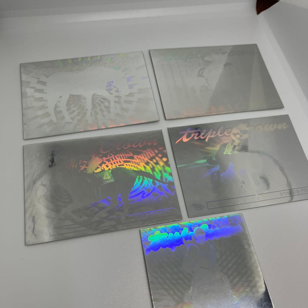 バンダイ トリプルクラウン ホログラムカード 5枚セット サラブレッドカード