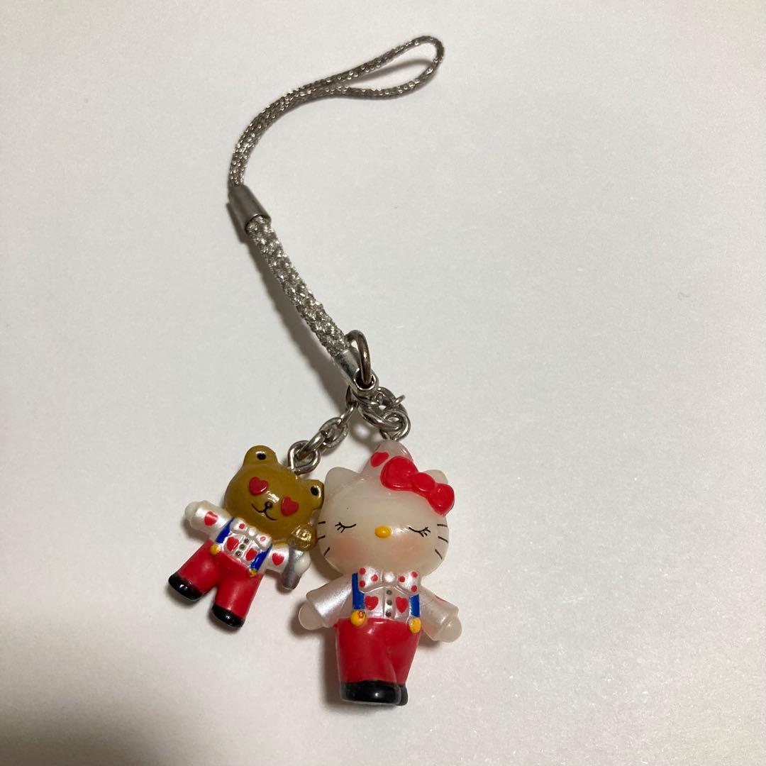 激レア ハローキティ　関西大阪　くいだおれ太郎　根付け　ストラップ