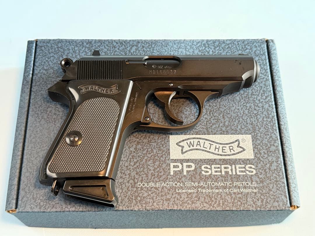 マルゼン製WALTHER ニューPPK/Sブラックモデル（ガスブローバック）