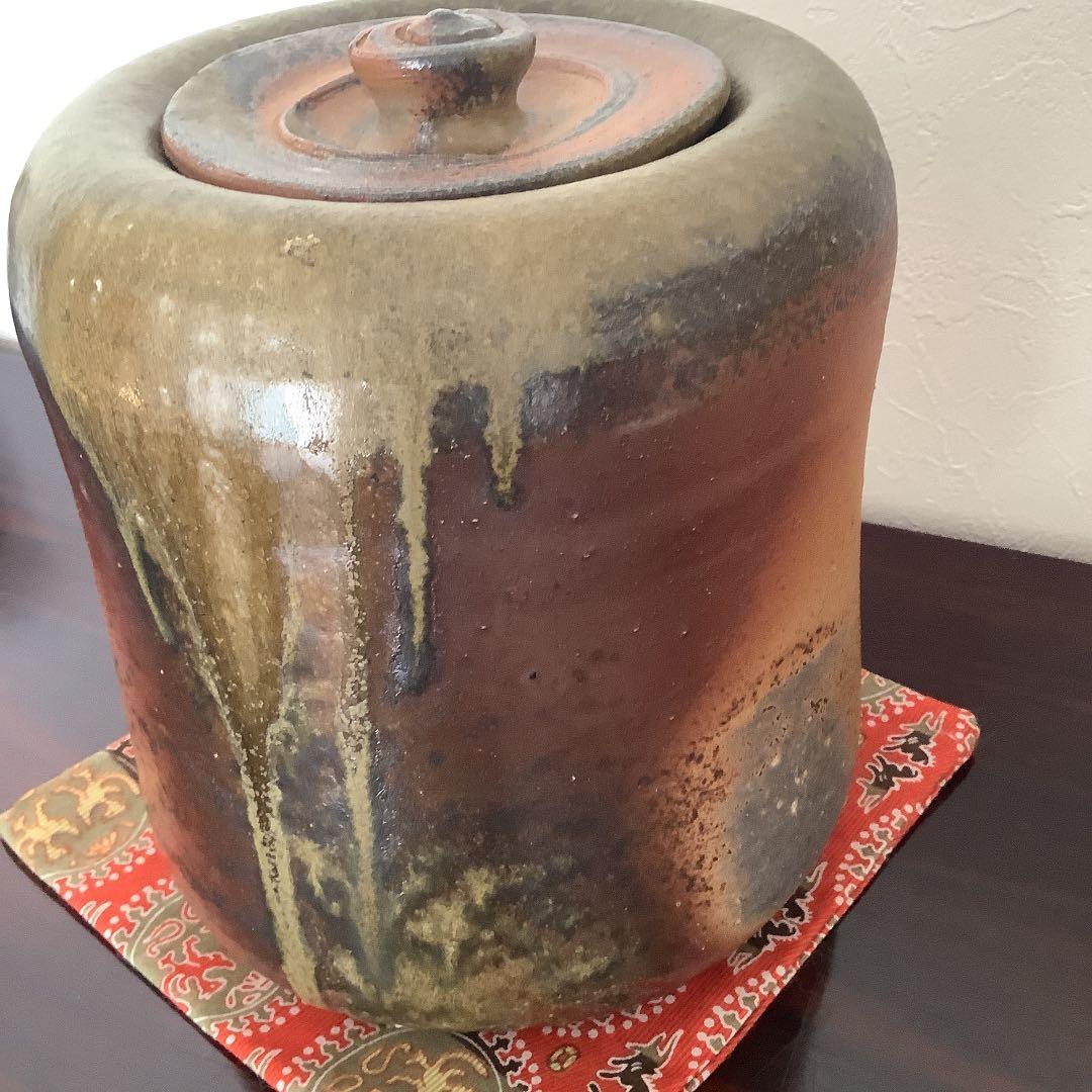 備前　水指　山本雄一　作　茶道具　茶碗　茶室　茶入　茶杓