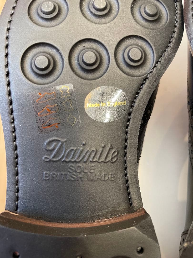 英国製新品ロイドフットウェアVシリーズ 黒色ウィングチップ サイズUK8