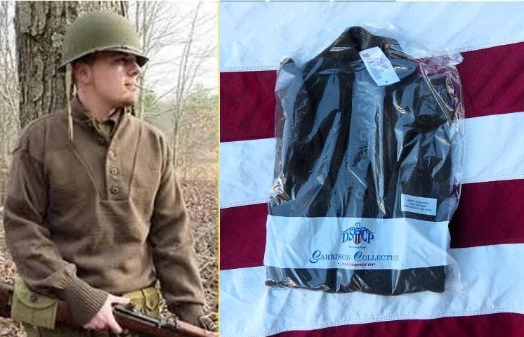 2004 デッド 米軍実物 ５ボタンセーター Ｍ DSPC ヘンリーネック 89