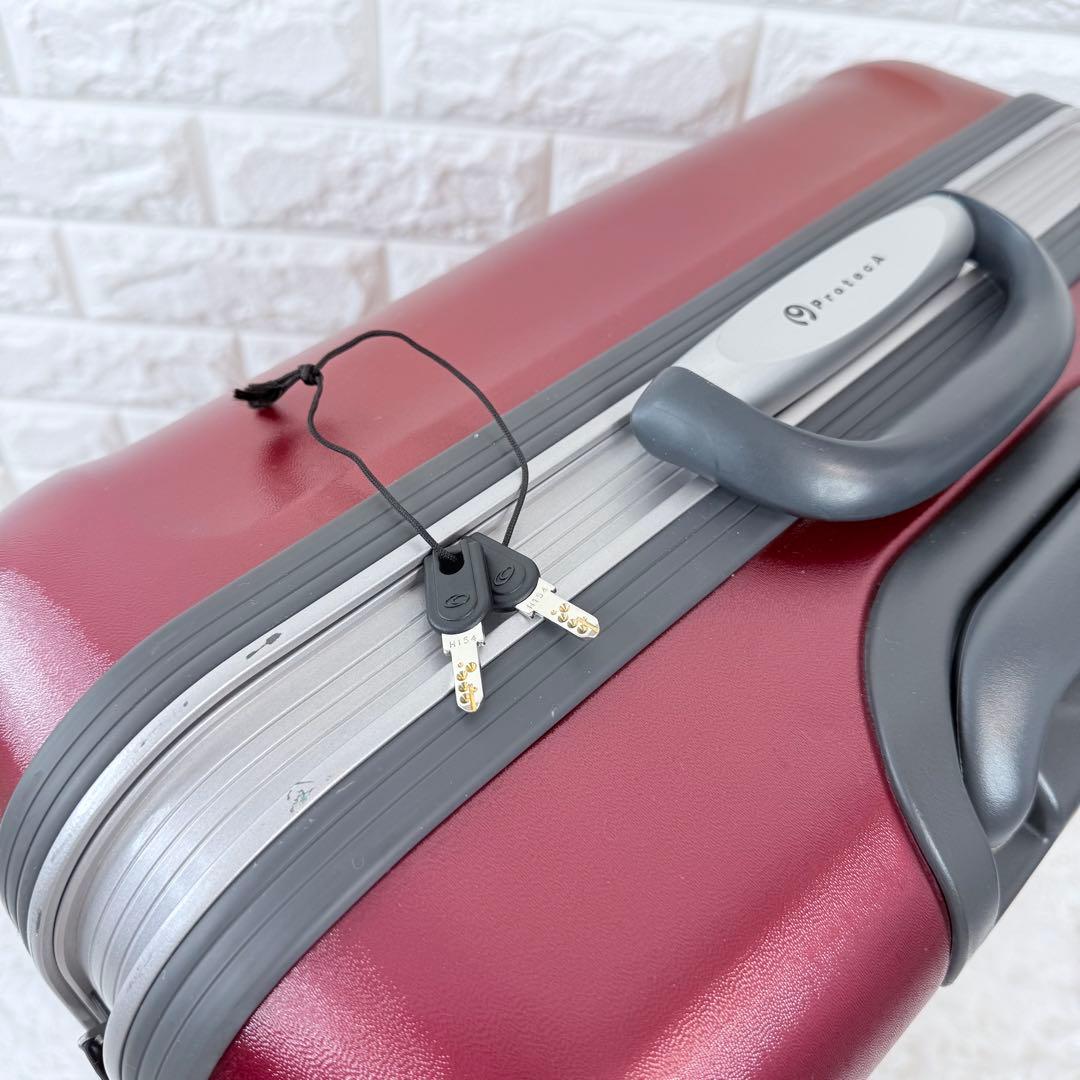 PROTECA プロテカ 赤 82L 大容量 4輪 スーツケース キャリー