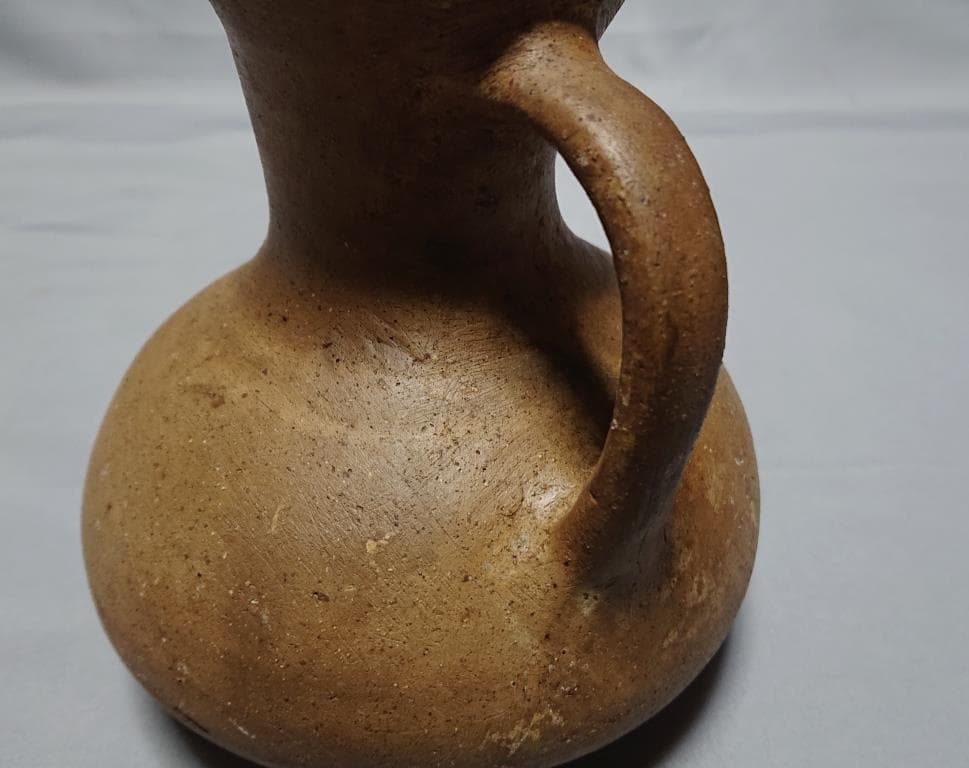 コレクター収集品　イラン　ギーラン　研磨土器　手付水差