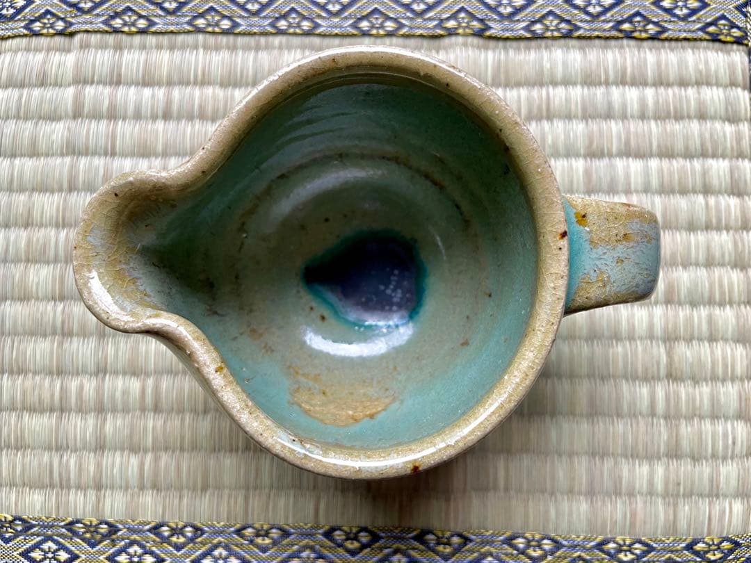 浜田庄司　青釉ミルクポット