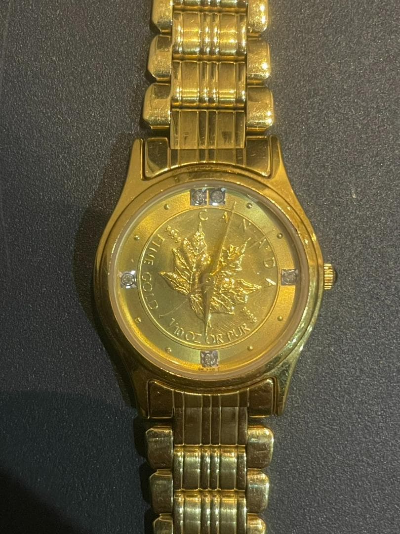 ELGIN エルジン　腕時計　メイプルリーフ　金貨　SK-148-C