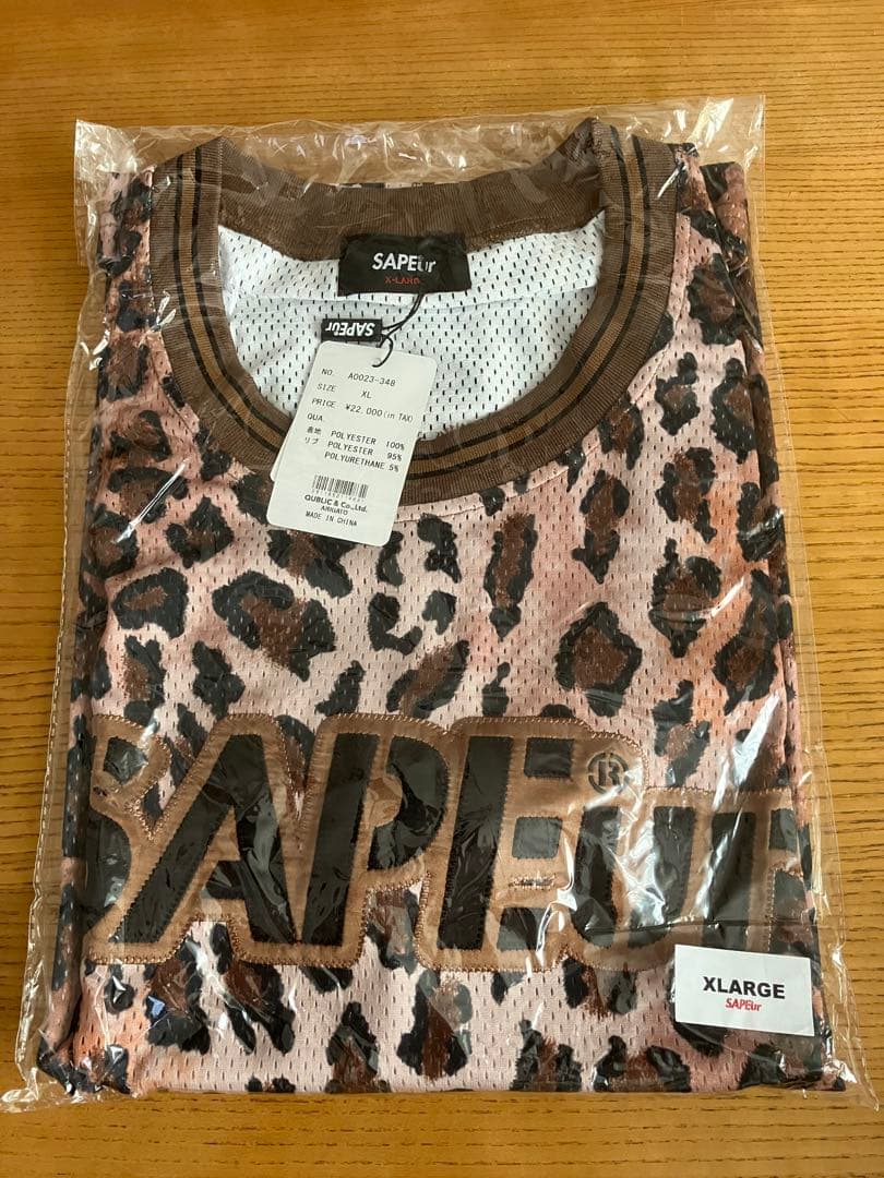 サプール sapeur レオパード柄 メッシュタンクトップ XL