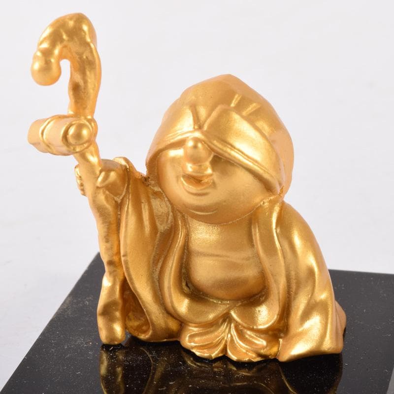 銅塗金　七福神　縁起物　置物　25体まとめて　ケース付　M　7306