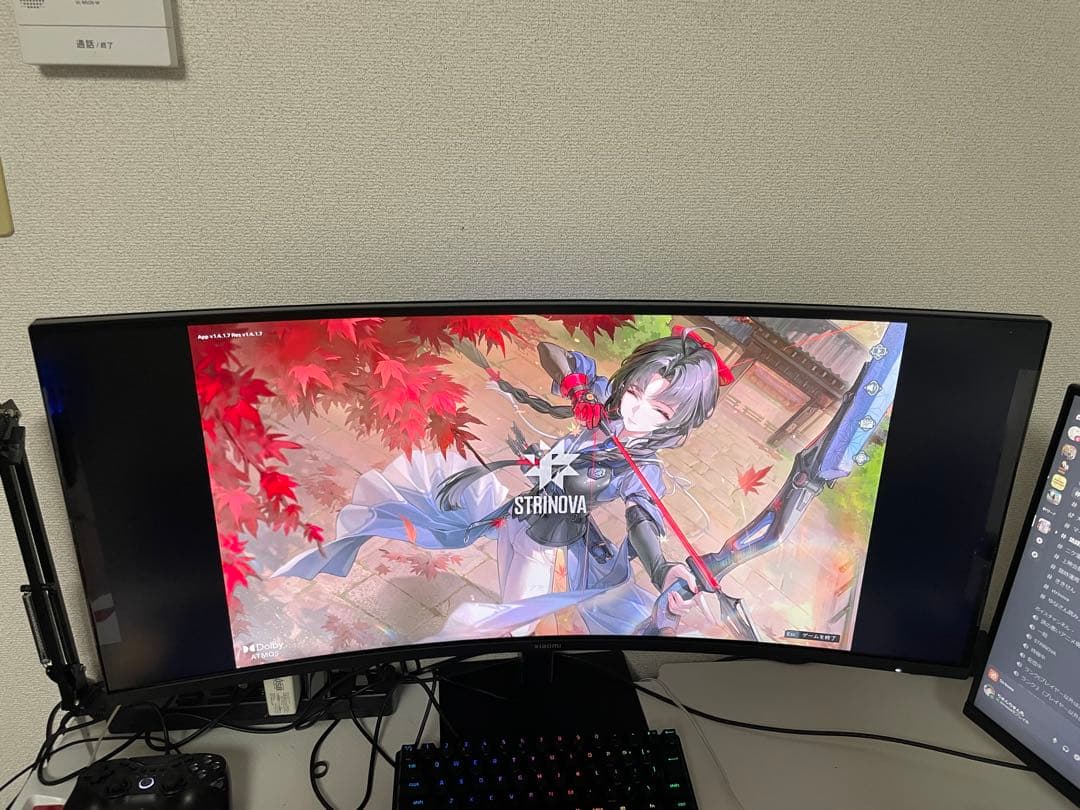 Xiaomi 曲面 ゲーミングモニター G34WQi 34インチ UWQHD