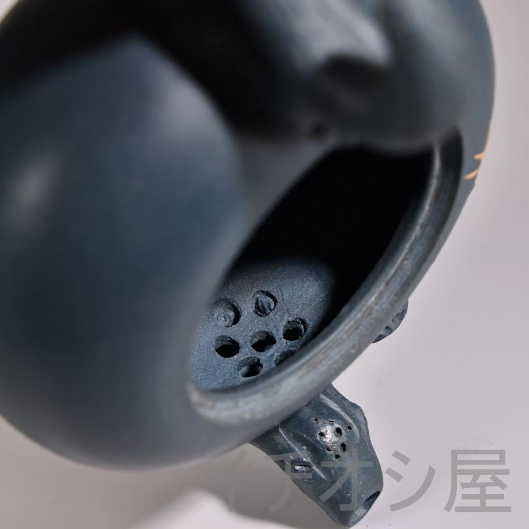 中国古美術 旧藏 清代風 紫砂壶 原鉱天青 茶壺 茶道具 時代物 紫砂工芸 急須