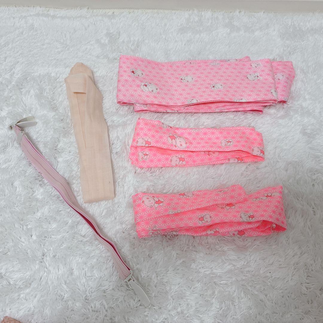 七五三 753 ７歳 はこせこセット　帯つき　小物多数　結び帯　箱せこ