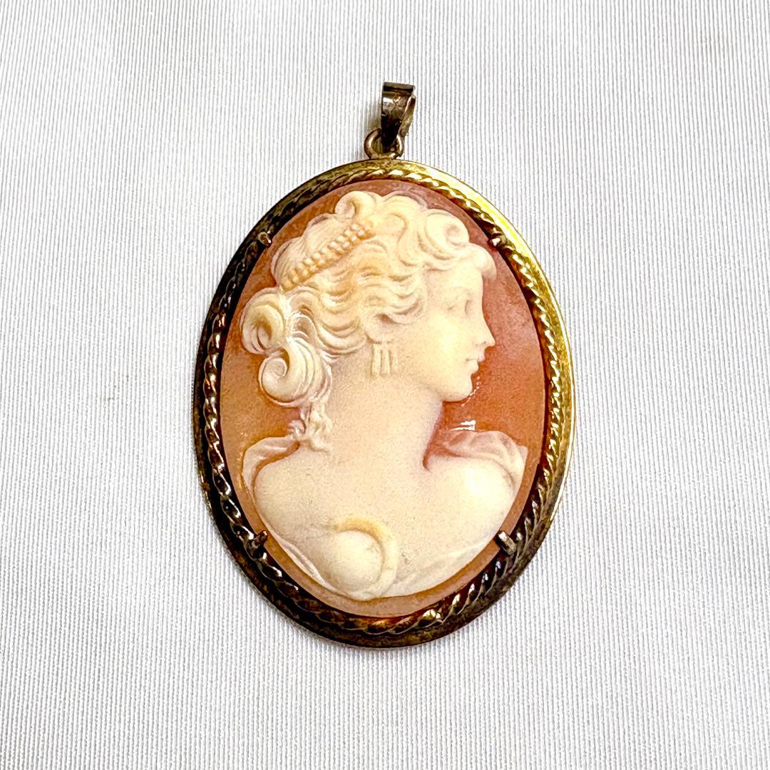 18k SILVER カメオブローチ 3点