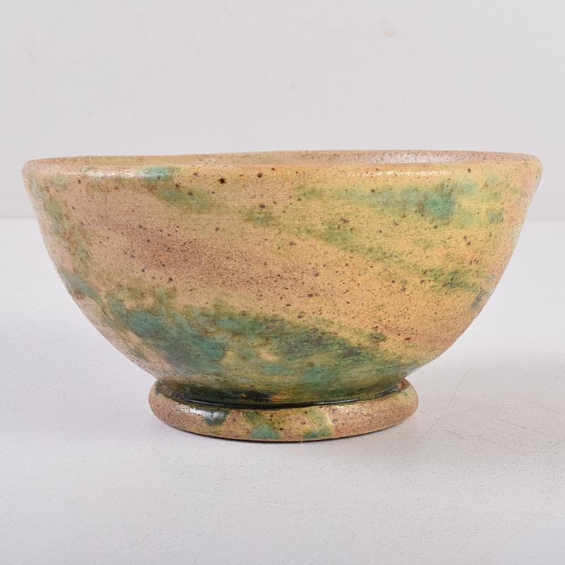 桂又三郎極め　伊賀焼　古伊賀　藤堂伊賀　初代　岡本定八作　水呑茶碗　VR8895