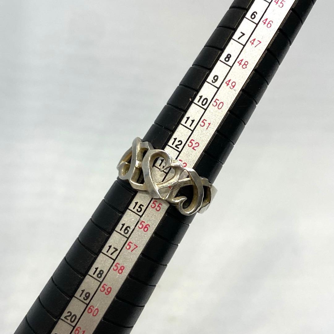 TIFFANY＆CO. ラビングトリプルハート シルバーリング 925 14号