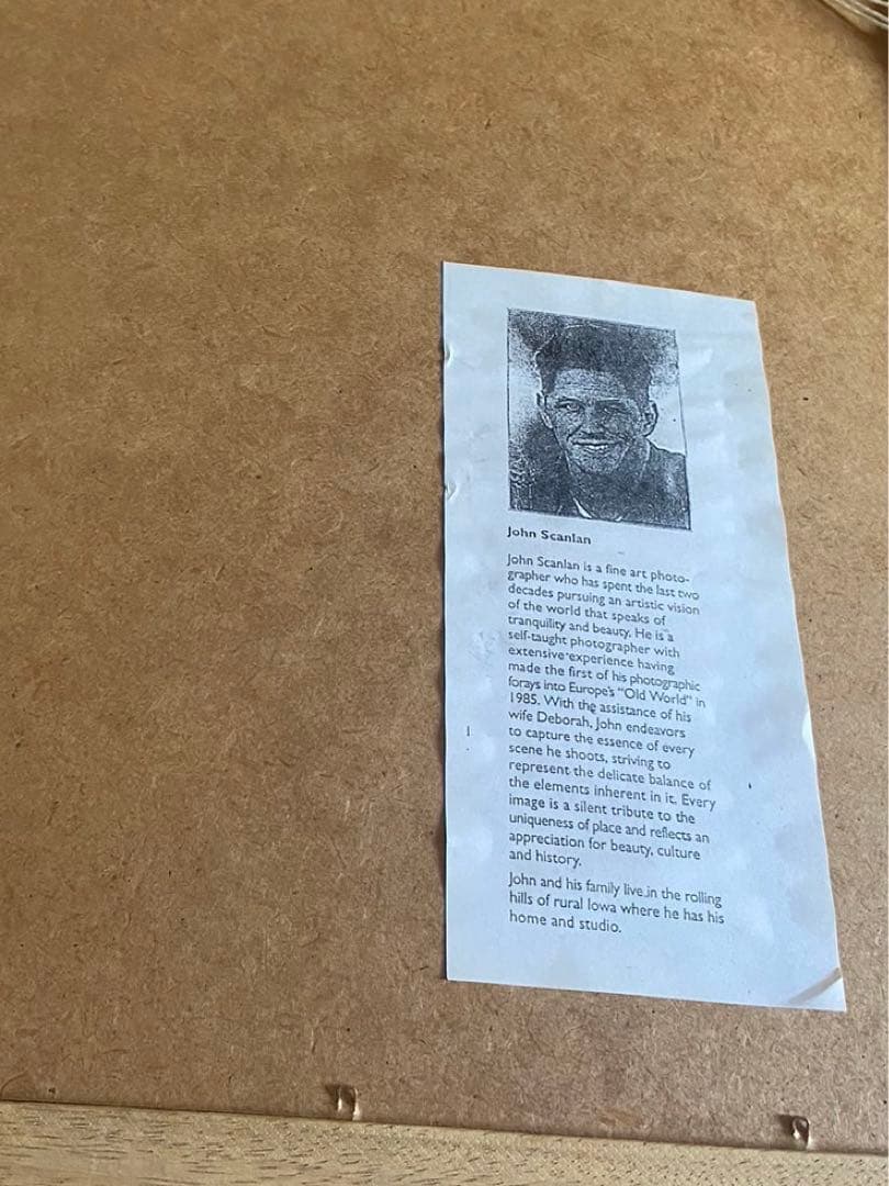 ジョン・スキャンラン　「JOHN SCANLAN」 写真