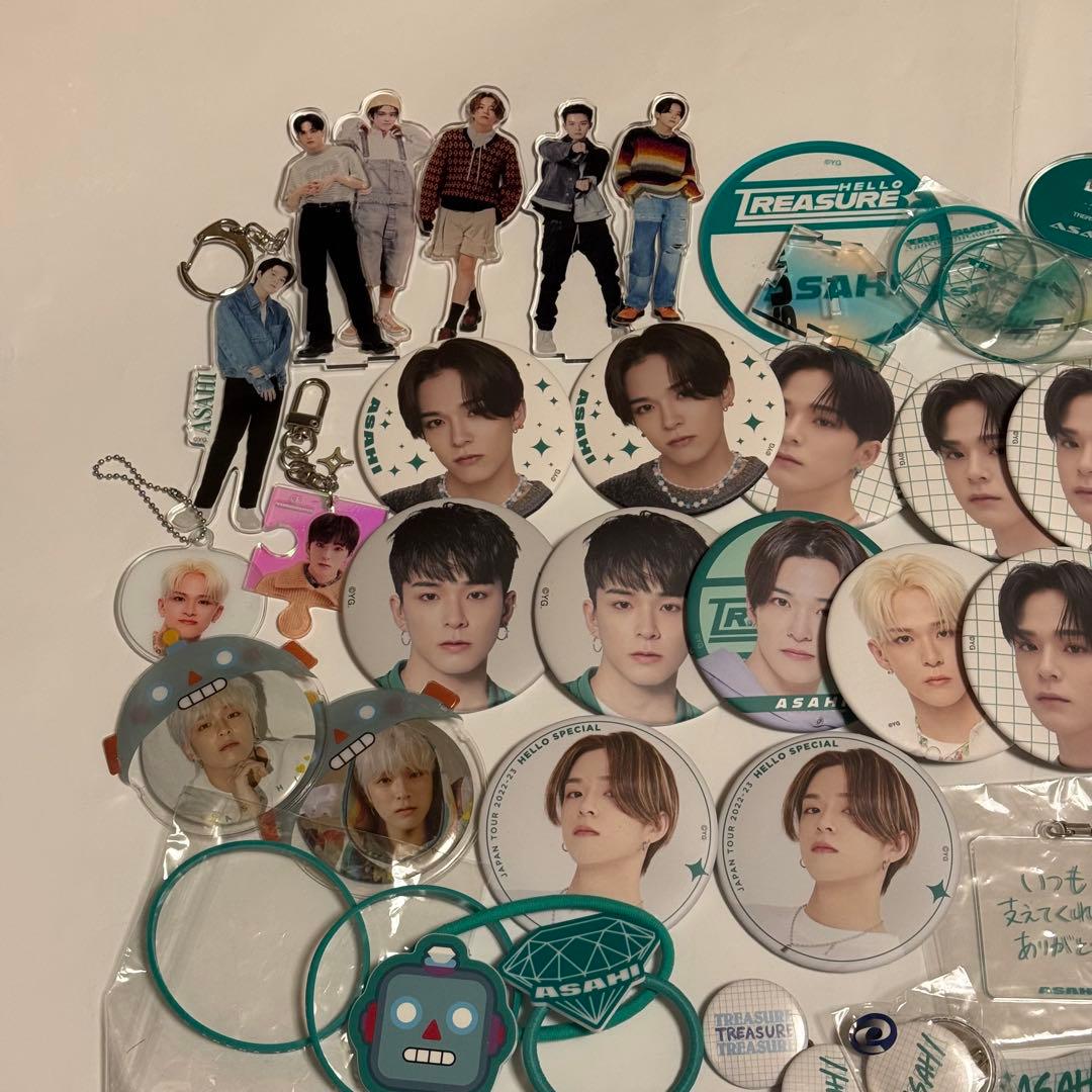 【TREASURE】アサヒ 缶バッジ アクスタ セット