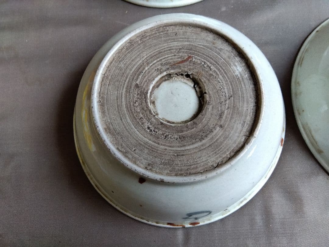 骨董　染付皿　中皿