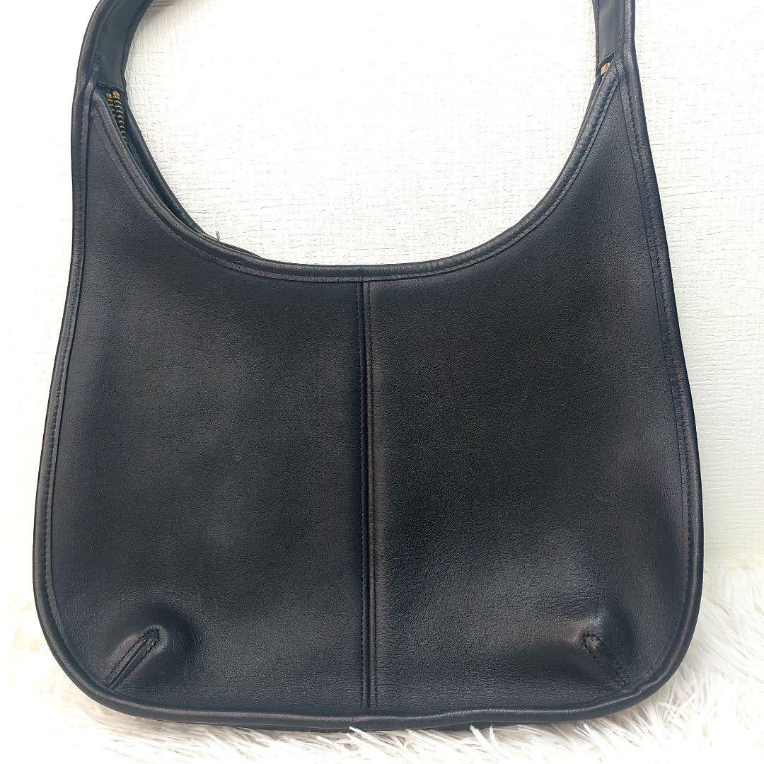 OLD COACH ワンショルダーバッグ　エルゴ　本革　ブラック　9025