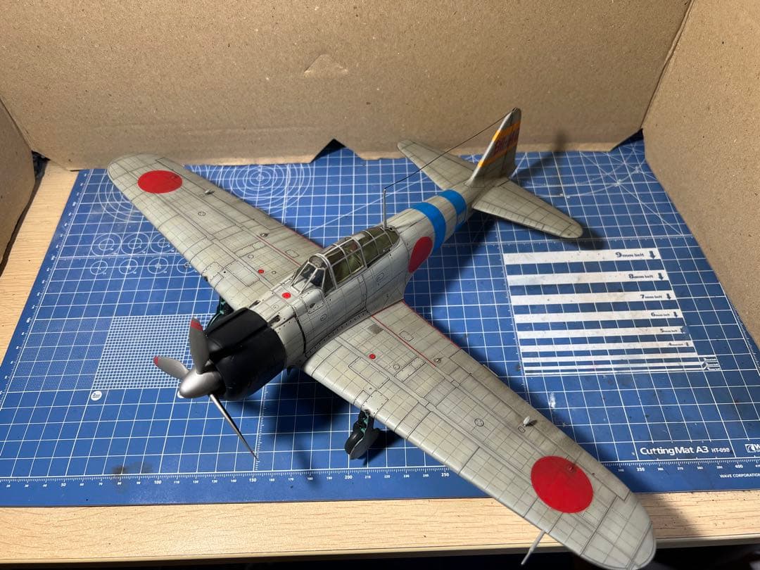 童友社 1/32 零戦21型 「真珠湾攻撃隊」 完成品