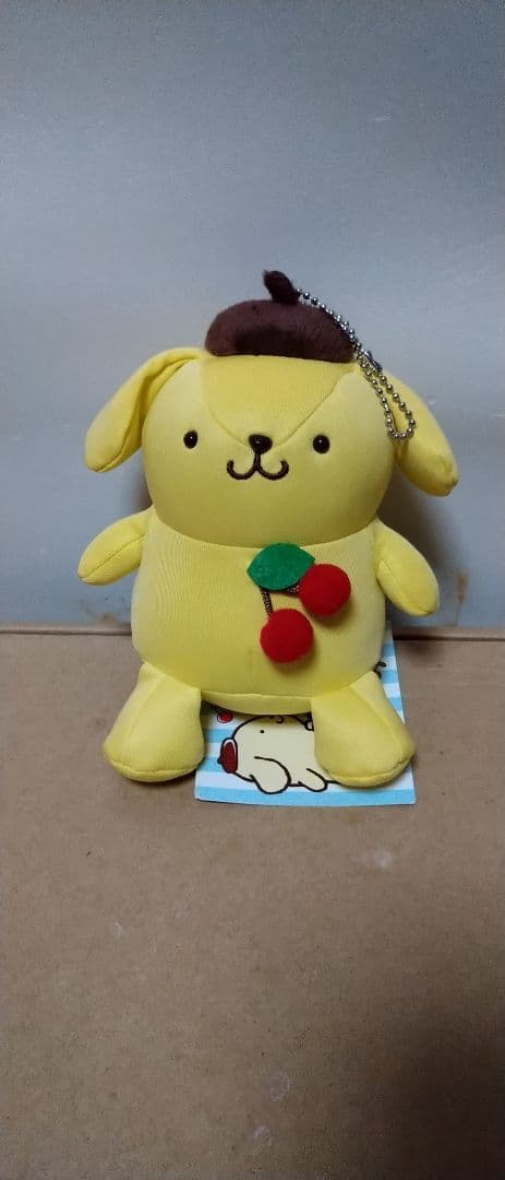 ポムポムプリン さくらんぼ ぬいぐるみ