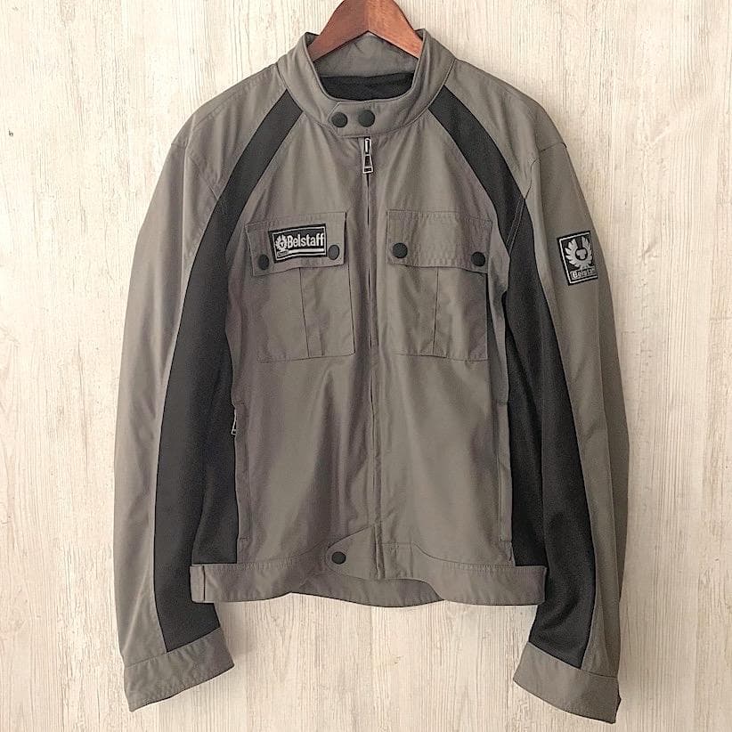 試着のみ美品　Belstaffメッシュ切替ライダーズXL　5点パッド付