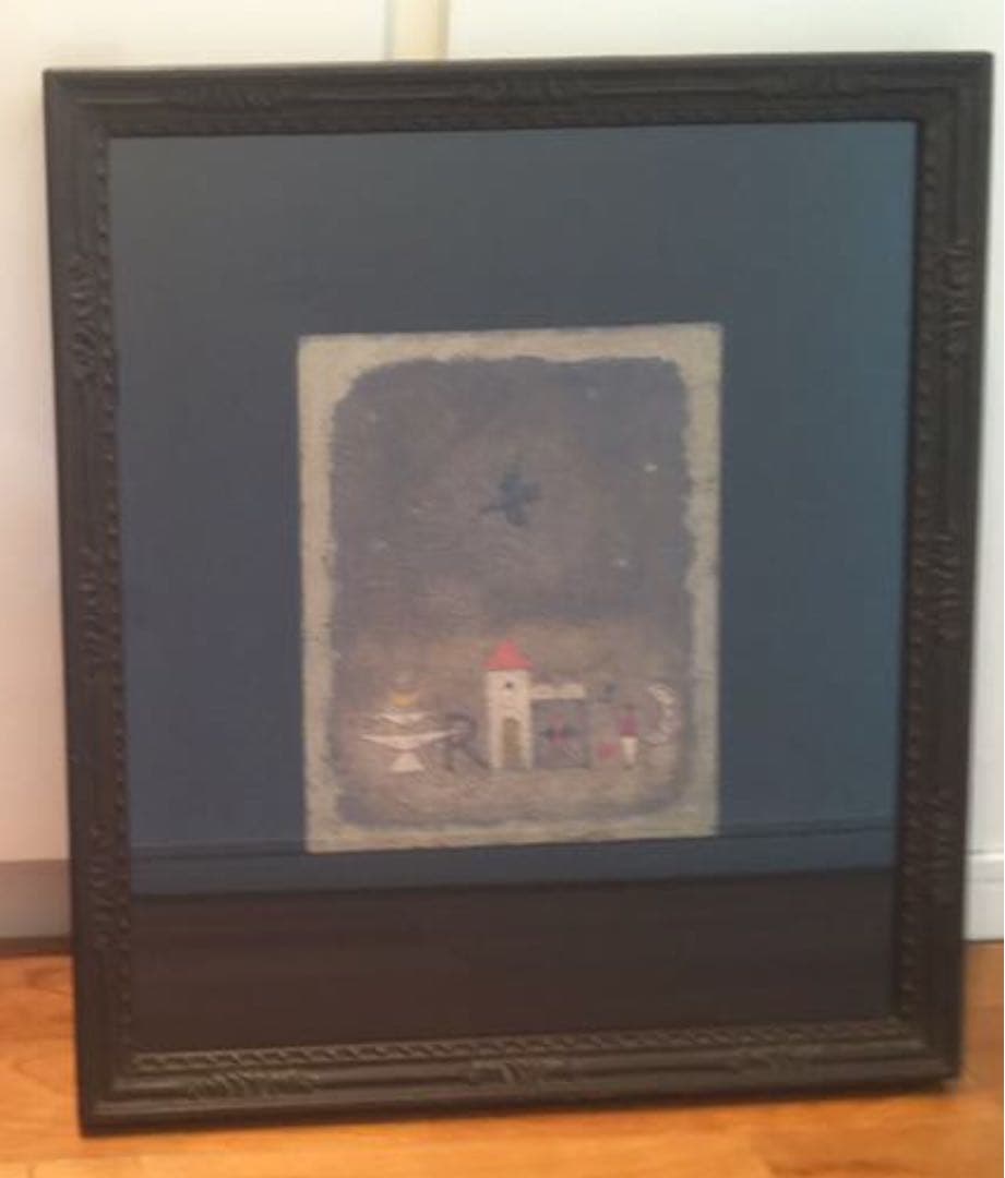 山本　明比克　3号　絵画　『Rの夜』