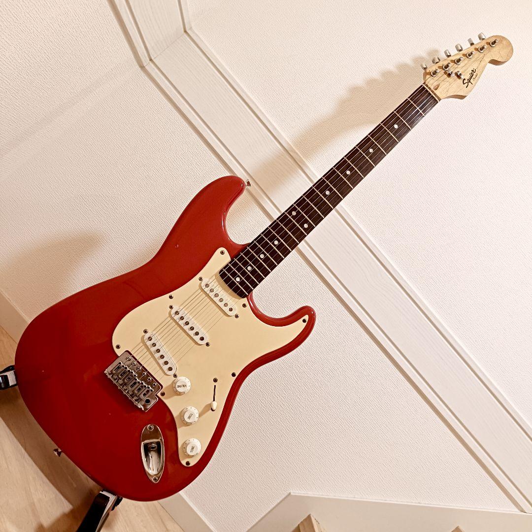 メンテ済｜Squier エレキギター ストラトキャスター ダコタレッド