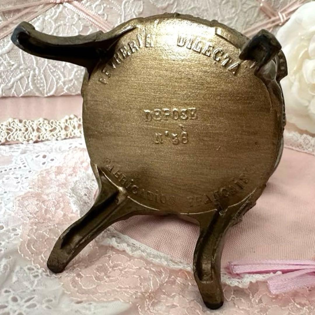 アンティーク ブロンズ製 薔薇モチーフジュエリーBOX