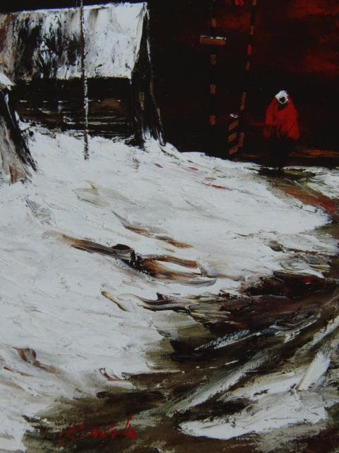 高野 元孝、「家路の女」、希少な額装用画集より、新品高級額装付、状態良好