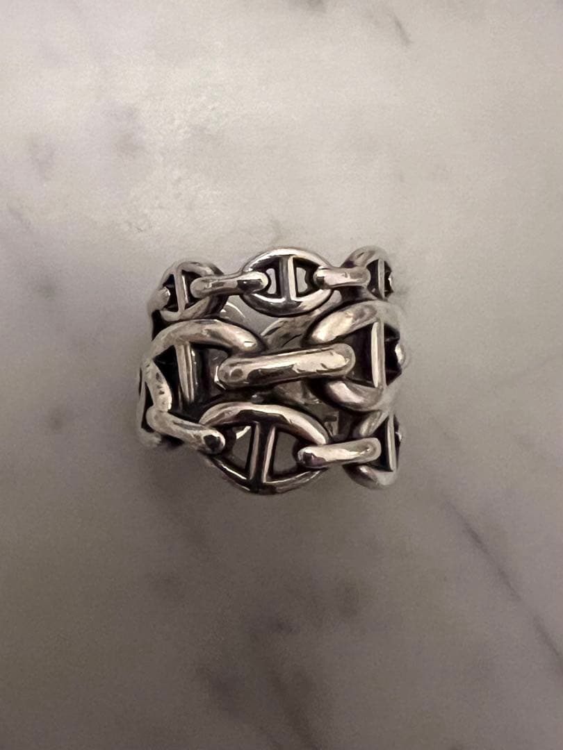 12/31午前販売終了！エルメス HERMES リング アンシェネGM #53