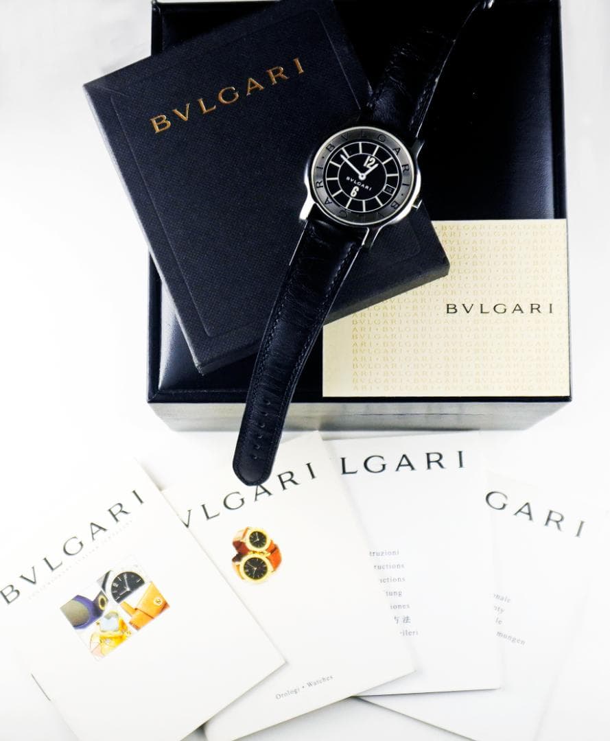 BVLGARI ソロテンポ 型番ST35S シリアルD20411 メンズ腕時計