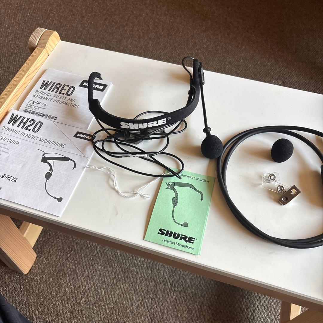 SHURE WH20 ダイナミックヘッドセットマイク　おまけあり