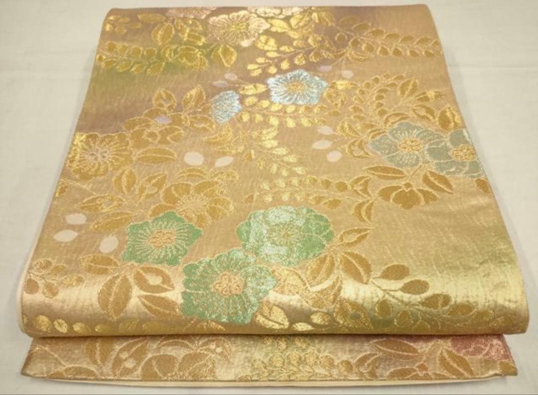 振袖フルセット6点サイズS〜M豪華金駒刺繍　牡丹花文　正絹　売り切り終了