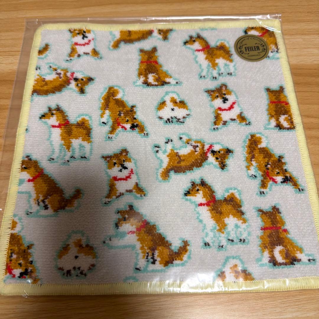 即購入OK 新品 feiler フェイラー ワンワンダフル ハンカチ タオル 犬